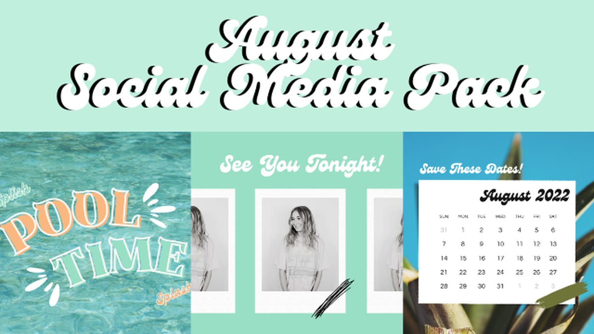 August Social Media Pack image number null